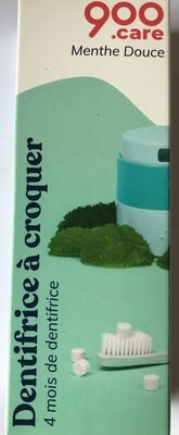 900.care Dentifrice à croquer – Menthe douce