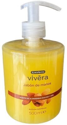 Acofarma Vivera, jabón de manos aceite de almendras dulces y miel