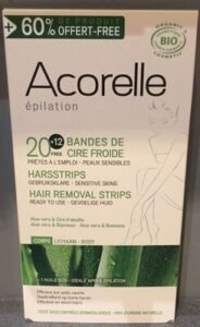 Acorelle Bandes de Cire Froide – corps
