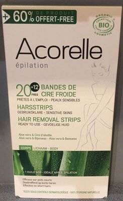 Acorelle Bandes de Cire Froide – corps