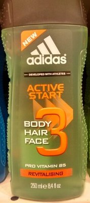 Adidas, Coty Active Start Body hair face revitalising