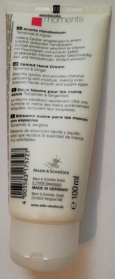 aldo Vandini SENSUAL Aroma Handbalsam Hand Cream Tamarinde & Ingwer