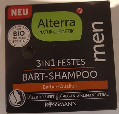 Alterra Alterra 3in1 festes Bart-Shampoo