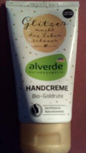alverde Glitzer Handcreme