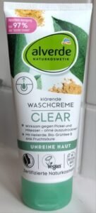 Alverde Klärende Waschcreme — Clear