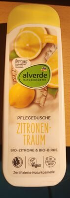 alverde Pflegedusche Zitronentraum Bio-Zitrone & Bio-Birke