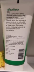 apoteket Aloe Vera gel