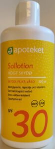 apoteket Sollotion SPF 30