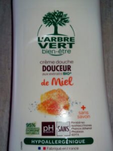 arbre vert creme douche douceur de miel