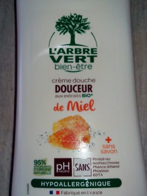 arbre vert creme douche douceur de miel