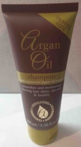 argan oil travel size shampoo