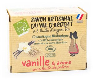 Argasol Savon artisanal du Val d’Argent à l’huile d’argan bio Vanille Avoine