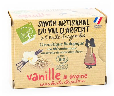 Argasol Savon artisanal du Val d’Argent à l’huile d’argan bio Vanille Avoine