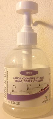 Argos Lotion cosmétique 3 en 1 mains, corps, cheveux
