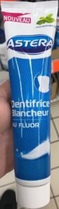 Astera Dentifrice Blancheur au fluor