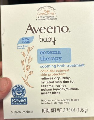 Aveeno Baby Eczema Therapy Soothing Bath Treatment