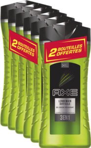 Axe AXE 3en1 Gel Douche Homme Lendemain Difficile Format XL Lot 4+2 offerts x400ml