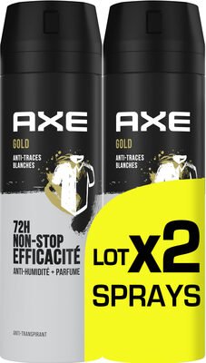 Axe AXE Anti-Transpirant Homme Gold 72h Anti-Humidité Lot 2x200ml