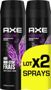 Axe AXE Déodorant Bodyspray Homme Provocation 48h Non-Stop Frais 2x200ml