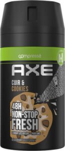 Axe Axe Déodorant Homme Bodyspray Compressé Collision Cuir & Cookies 48h Frais 100ml