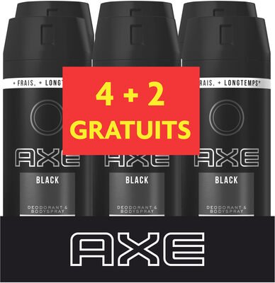 Axe AXE Déodorant Homme Spray Anti Transpirant Black 150ml Lot de 6