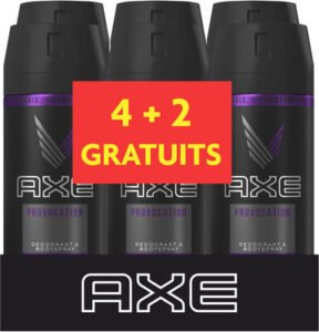 Axe AXE Déodorant Homme Spray Anti Transpirant Provocation 150ml Lot de 6
