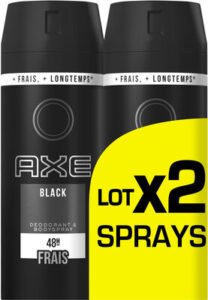 Axe AXE Déodorant Homme Spray Black 150ml Lot de 2