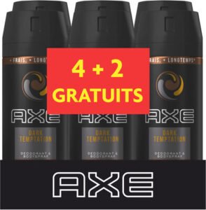 Axe AXE Déodorant Homme Spray Dark Temptation Lot 6X150ML