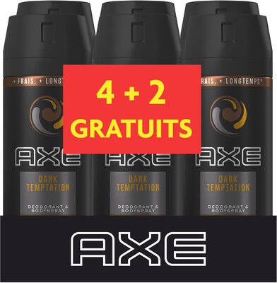 Axe AXE Déodorant Homme Spray Dark Temptation Lot 6X150ML