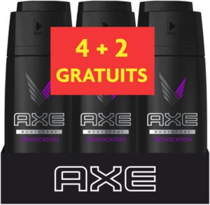 Axe AXE Déodorant Homme Spray Provocation 150ml Lot de 4+2 Offerts
