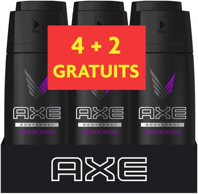Axe AXE Déodorant Homme Spray Provocation 150ml Lot de 4+2 Offerts