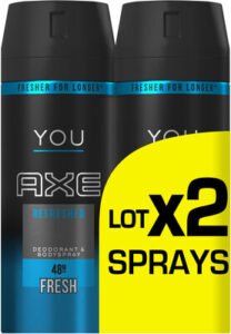 Axe Axe Déodorant YOU Refreshed Spray Lot 2x150ML