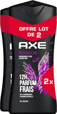 Axe Axe Gel Douche Homme Provocation 12h Parfum Frais 2x250ml