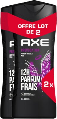 Axe Axe Gel Douche Homme Provocation 12h Parfum Frais 2x400ml