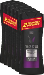 Axe AXE Gel Douche Homme Provocation Lot 6 X 400ML(dont 2 offerts)