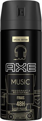 Axe Axe Music Déodorant Homme Spray Antibactérien All Day Fresh 150ml