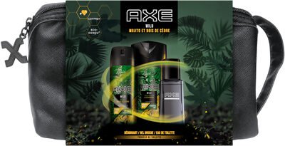Axe AXE Trousse Homme Wild Eau de Toilette 100ml, Déodorant 150ml & Gel Douche 250ml x1