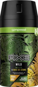 AXE Axe Wild Déodorant Homme Spray Compressé Parfum Mojito & Bois de Cèdre