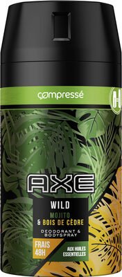 AXE Axe Wild Déodorant Homme Spray Compressé Parfum Mojito & Bois de Cèdre