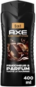 Axe Gel Douche Homme Dark Tempation 5-en-1 Fraîcheur & Parfum 24h