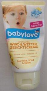 babylove schützende Wind & Wetter Gesichtscreme