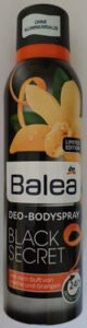 Balea, dm deo-Bodyspray Black Secret
