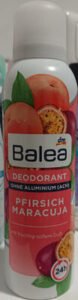 balea, dm Deodorant Pfirsich Maracuja ohne Aluminium (ACH)