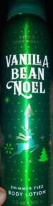 Bath and Body Works Vanilla bean noel shimmer fizz body lotion