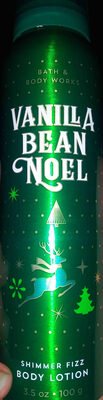 Bath and Body Works Vanilla bean noel shimmer fizz body lotion