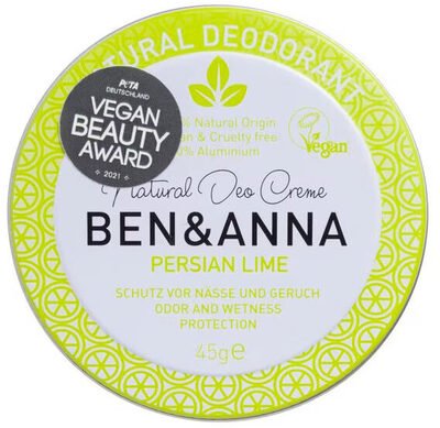 Ben & Anna Ben & Anna Persian Lime Deodorantcrème in Blik