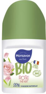 BIO, Monsavon Monsavon BIO Déodorant Femme Bille Rose Thé Vert 50ml
