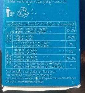 Biografia, Natura Desodorante Antitraspirante roll-on invisible
