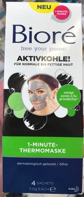 Bioré 1-Minute-Thermomaske Aktivkohle!