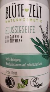 Blütezeit Naturkosmetik Flüssigseife Bio-Salbei & Bio-Thymian